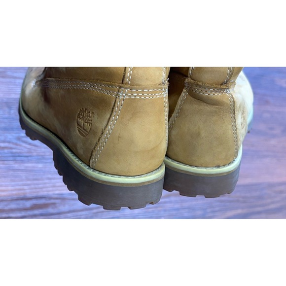 Timberland Tall Boots Girls Women's Size 4.5 Trail Wheat Nubuck Boots 83980 - Picture 6 of 13